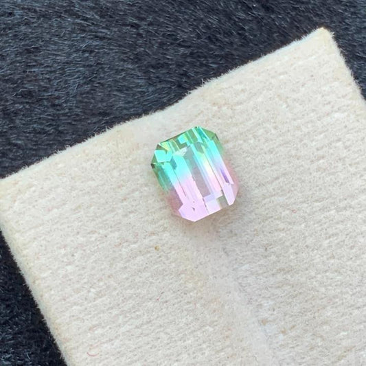 Natural Faceted bicolour tourmaline