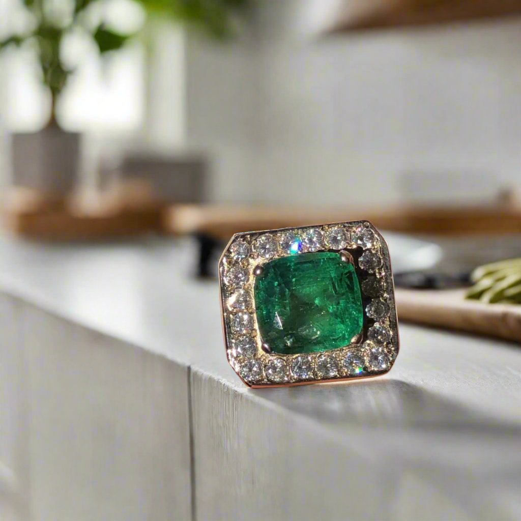 Green tourmaline ring