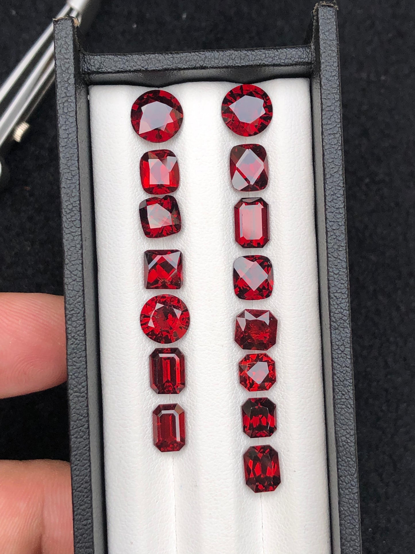 Top quality amazing faceted Rhodolite Garnet lot available for sale.