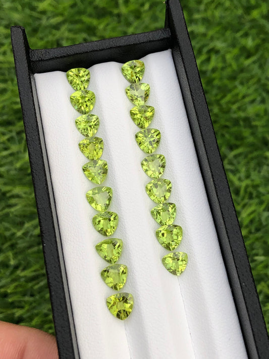 Beautiful faceted Natural peridot lot Available for sale.