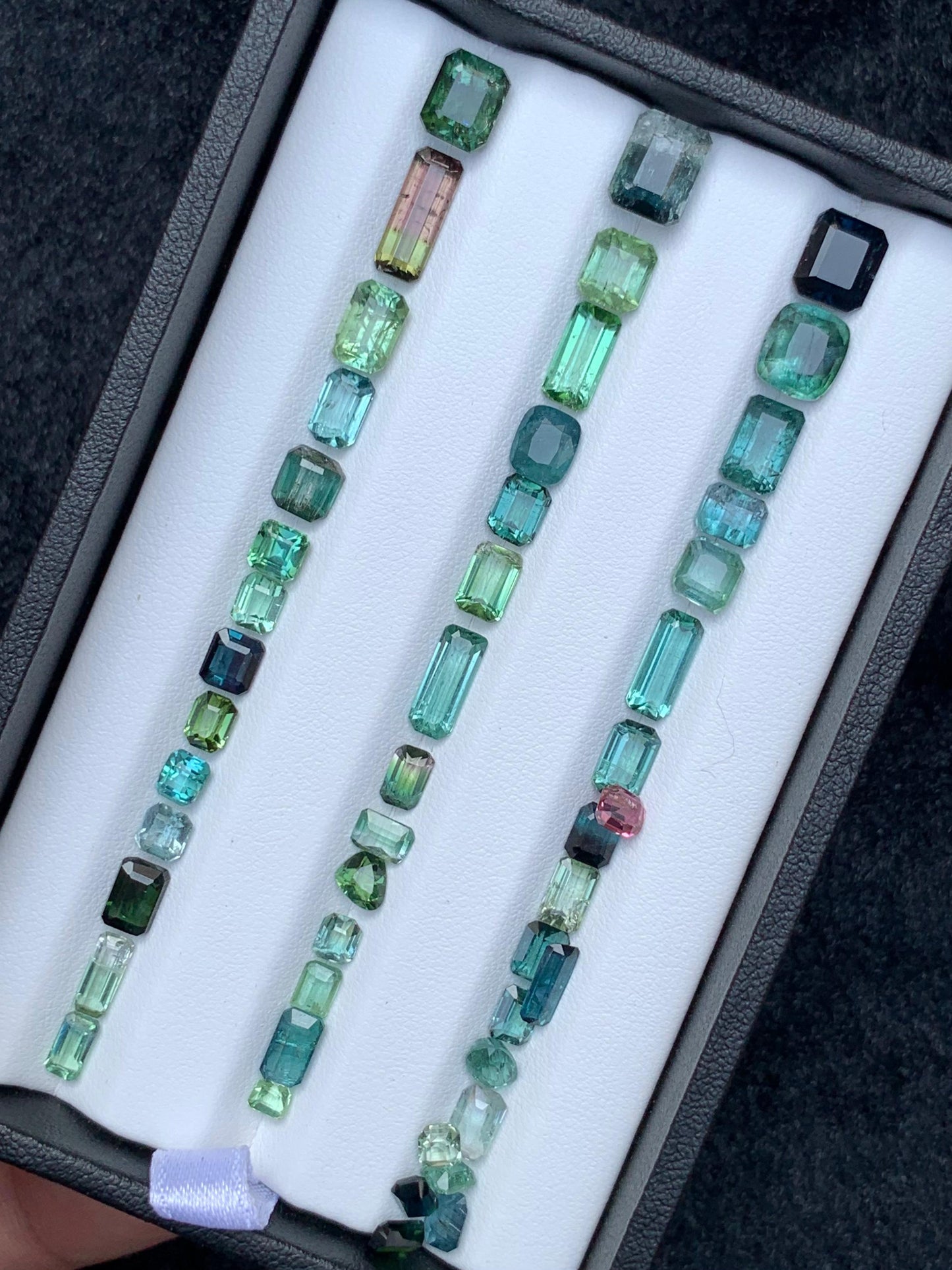 Gorgeous faceted natural Jewelry size tourmaline lot